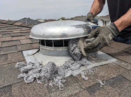 Cleaning Dryer Vent On Roof in Signal Hill