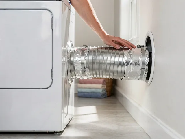 Professional dryer vent hose installation by Signal Hill Dryer Vent Cleaning in Signal Hill